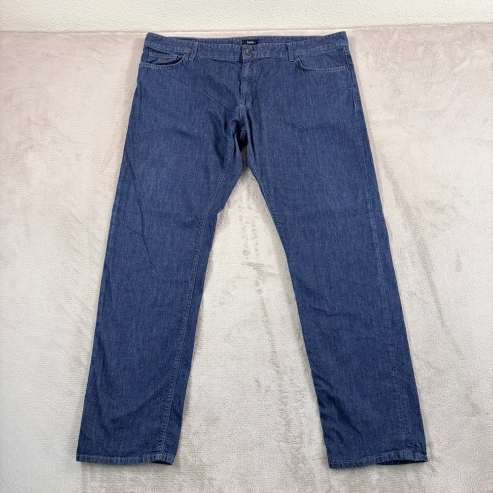 Hugo Boss Stretch Maine Regular Fit Jeans in Blue 6 oz Soft Denim Men 42x33